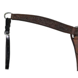 Billy Cook Saddlery 2" Chocolate Roughout Sunflower Tooled Breast Collar