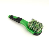 Shires EZI-Groom Grip Bucket Brush- Lime Green