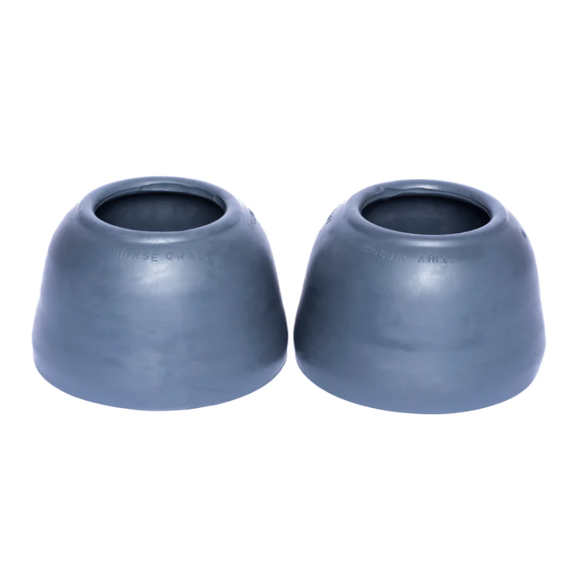 Horse-Craft Rubber Pull on Bell Boots- Pencil Grey