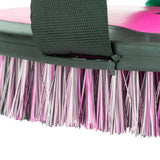 Shires EZI-Groom Grip Small Body Brush- Bright Pink