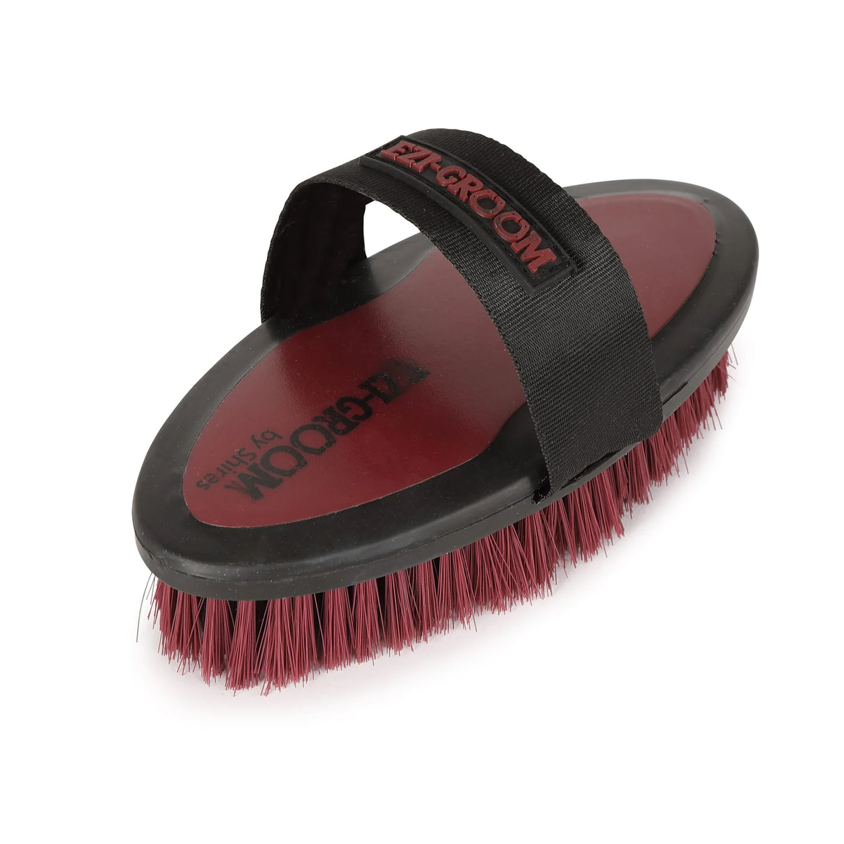 Shires EZI-Groom Grip Small Body Brush- Burgundy