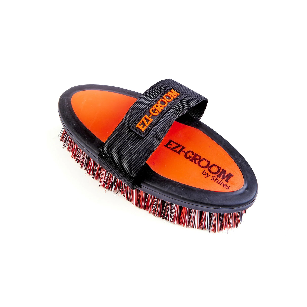 Shires EZI-Groom Grip Small Body Brush- Orange