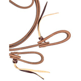 Billy Cook Saddlery 5/8" Harness Leather Roping Rein with Pineapple Knots