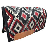 Mayatex Inc. 40"X34" Cactus Flower Show Saddle Blanket- Black/Red