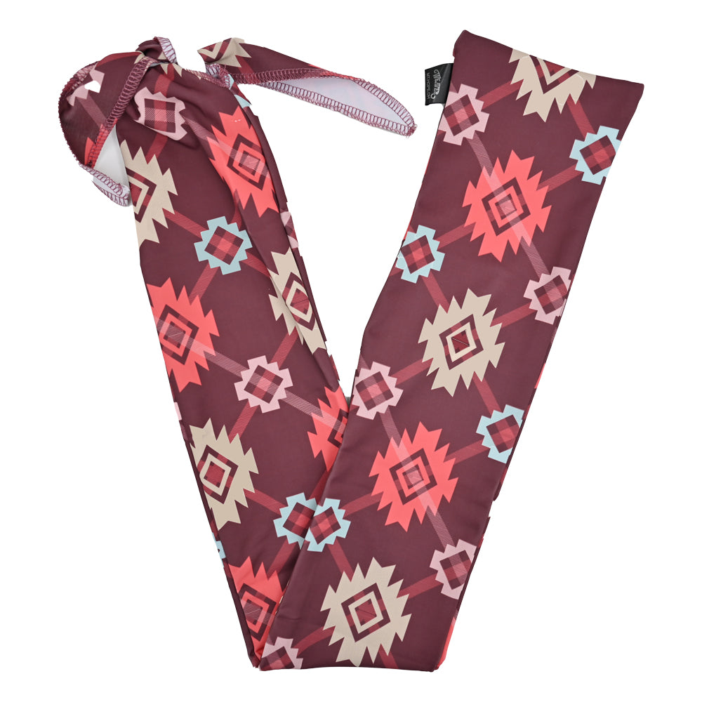 Weaver Leather Lycra Spandex Tail Bag- Plaid Aztec