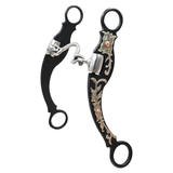 Coolhorse Ported Chain Bit Antique Brown with Floral Overlay