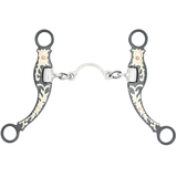 Coolhorse Ported Chain Bit Antique Brown with Floral Overlay