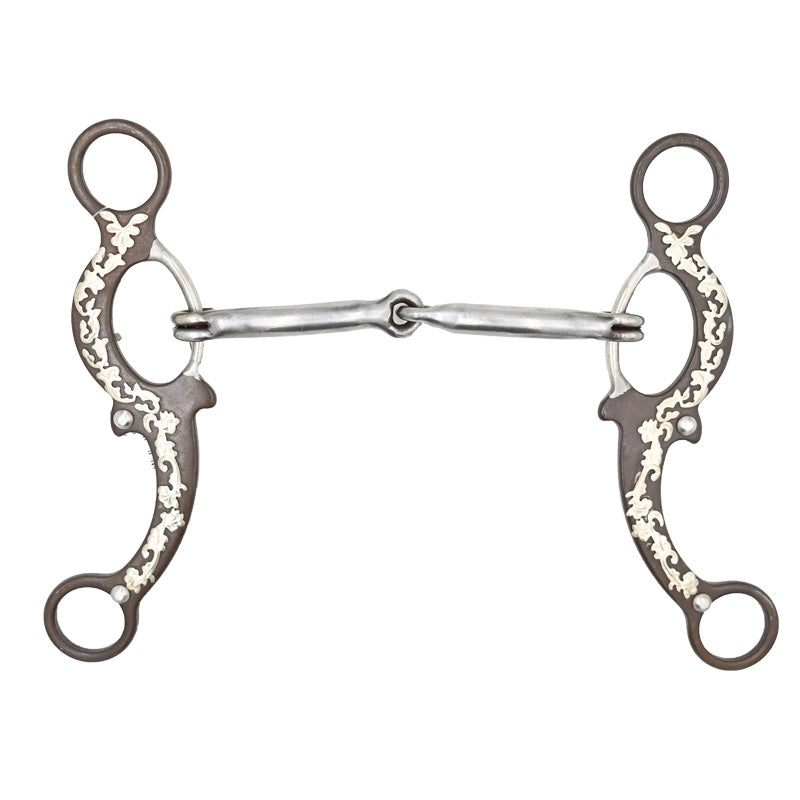 Coolhorse Smooth Snaffle Floral Dot Gag Bit