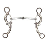 Coolhorse Smooth Snaffle Floral Dot Gag Bit