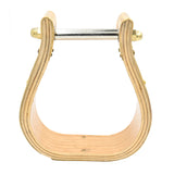 Coolhorse 2" Wooden Brass Covered Bell Stirrup