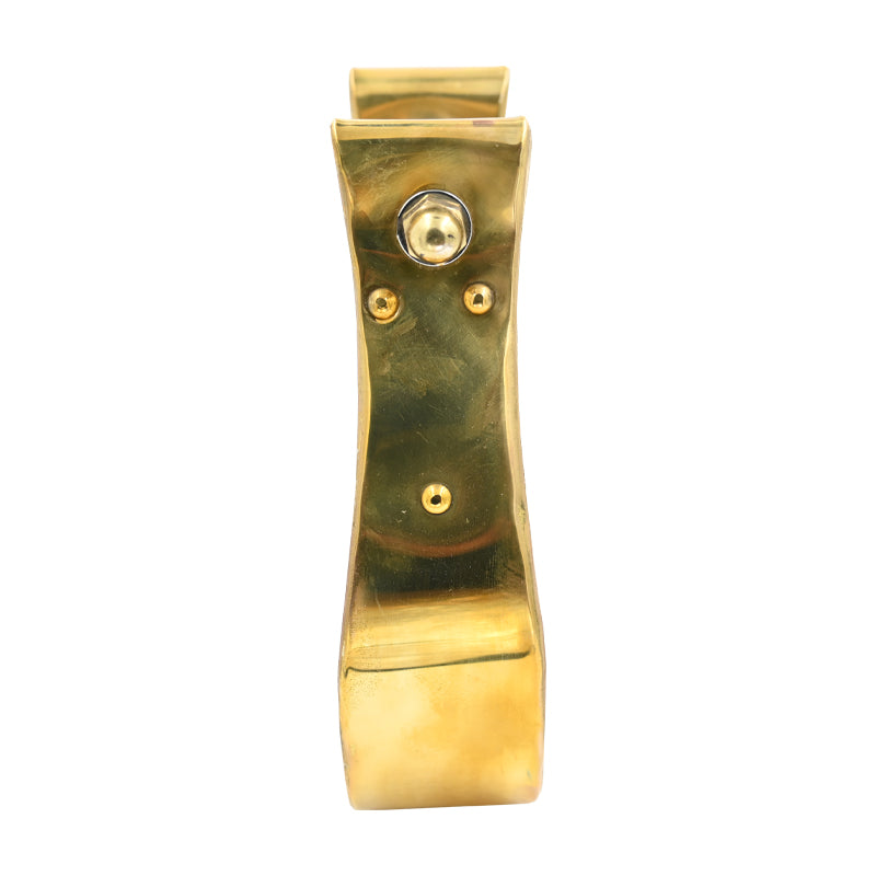 Coolhorse 2" Wooden Brass Covered Bell Stirrup