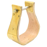 Coolhorse 3" Wooden Brass Covered Bell Stirrup