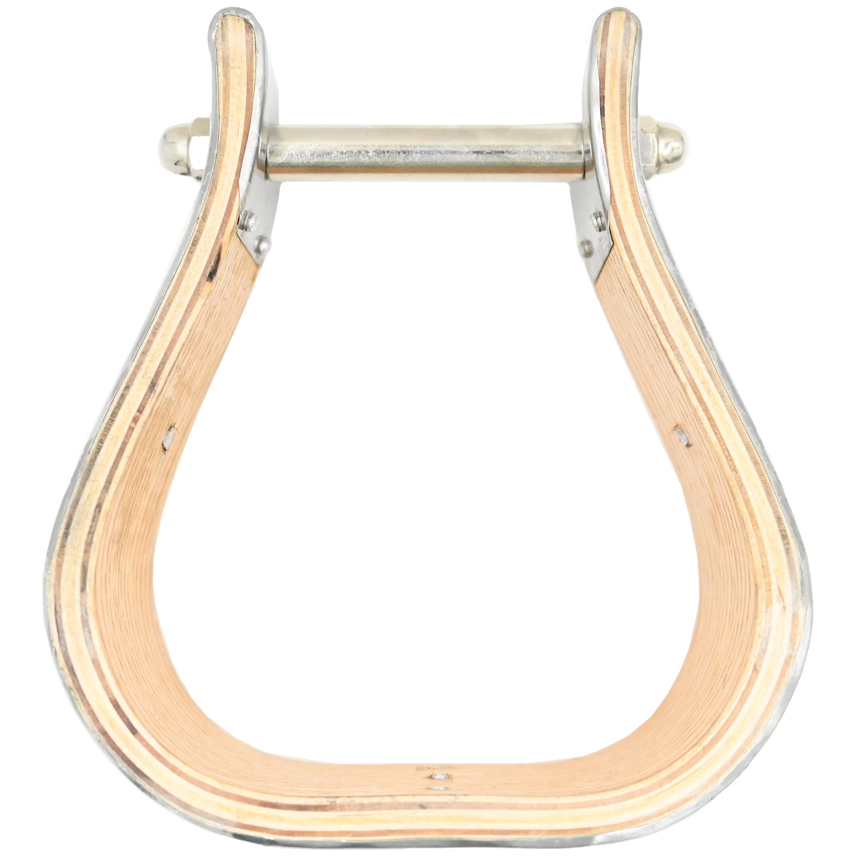 Coolhorse 3" Wooden Stainless Steel Covered Bell Stirrup