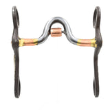 Coolhorse Brown Sweet Iron Solid Port Curb Bit with Roller