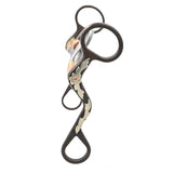 Coolhorse Brown Sweet Iron Solid Port Curb Bit with Roller