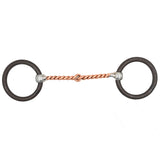 Coolhorse Antique Brown Weighted Copper Twisted Snaffle Bit