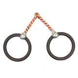 Coolhorse Antique Brown Weighted Copper Twisted Snaffle Bit