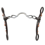 Coolhorse Antique Brown Ported Chain Bit with Copper Dots