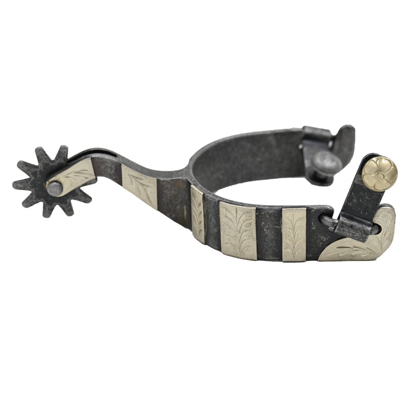 Coolhorse Aged Leaf Banded Reiner Spurs