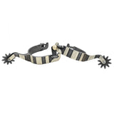 Coolhorse Aged Leaf Banded Reiner Spurs