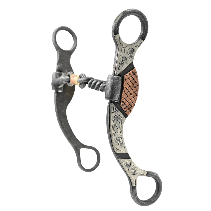 Coolhorse Aged Steel Twisted Dogbone Bit