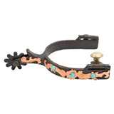Coolhorse Ladies Antique Brass Spurs with Turquoise Accents