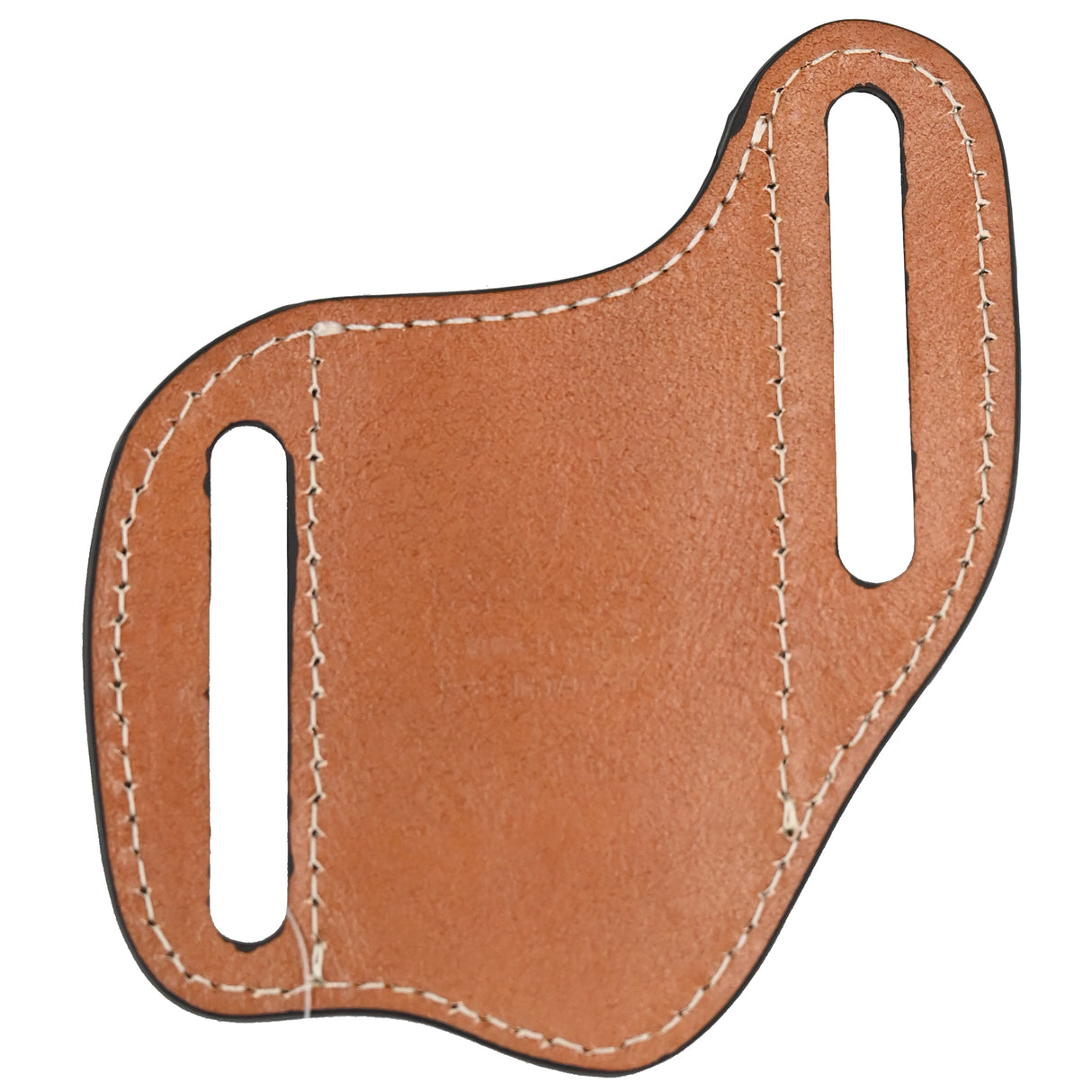 Nocona Leather Pancake Knife Sheath with Red Floral Inlay