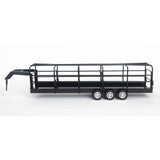 Little Buster Black Gooseneck Long Trailer with Split Gates