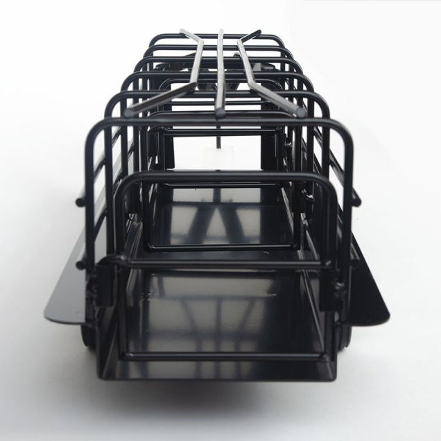 Little Buster Black Gooseneck Long Trailer with Split Gates