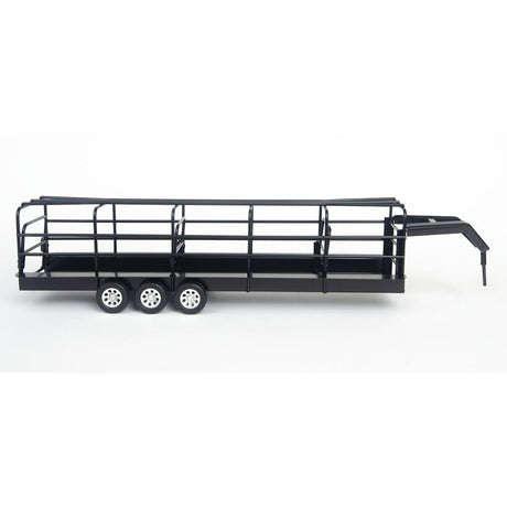 Little Buster Toys Black Gooseneck Long Trailer with Split Gates