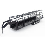 Little Buster Black Gooseneck Long Trailer with Split Gates
