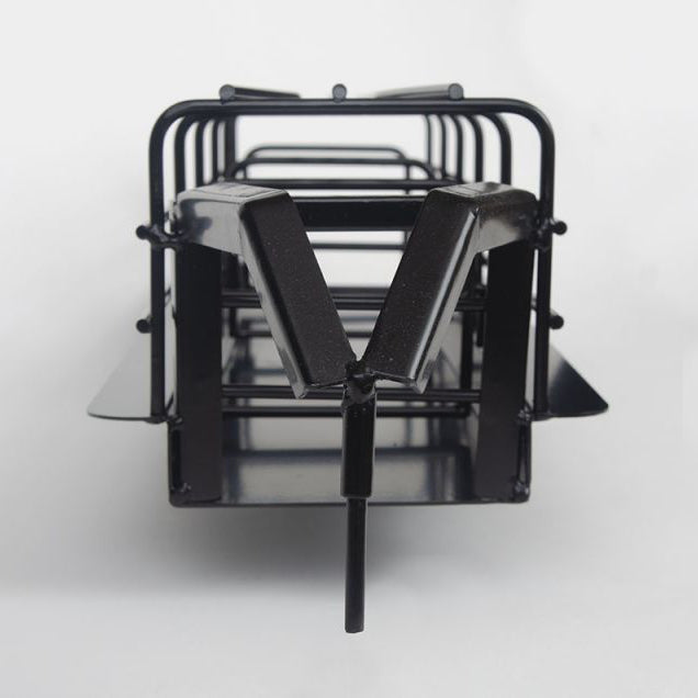 Little Buster Black Gooseneck Long Trailer with Split Gates