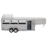 Little Buster Silver Gooseneck Stock Combo Trailer