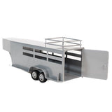 Little Buster Silver Gooseneck Stock Combo Trailer