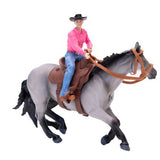 Little Buster Toys Barrel Racer Kit: Cowgirl, Barrel Saddle & Bridle