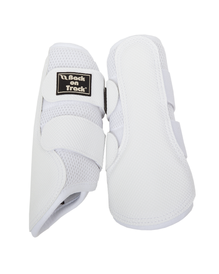 Back on Track 3D Mesh Splint Brush Boots- White