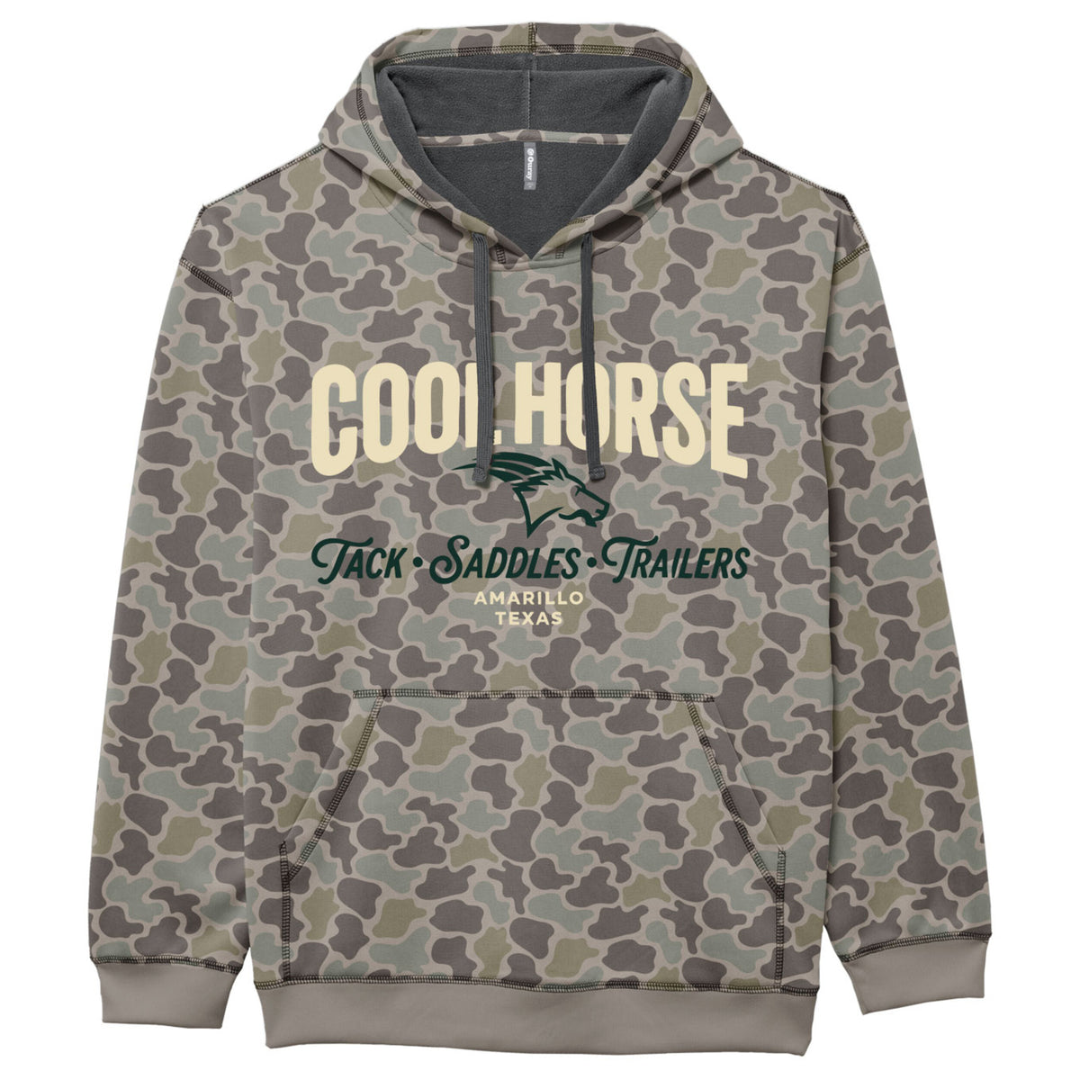 Coolhorse Men's Duck Camo Block Style Hoodie