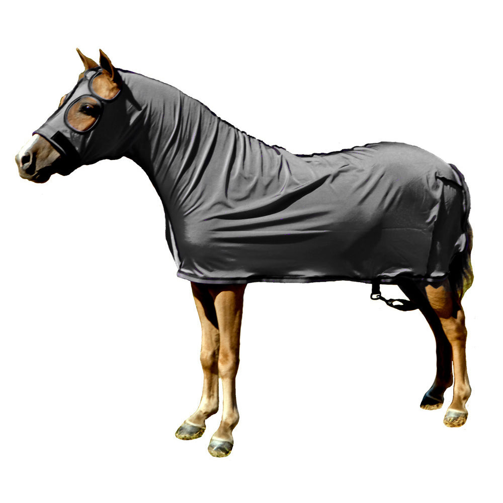 Sleazy Sleepwear Lycra Full Body for Mini Horses- Black