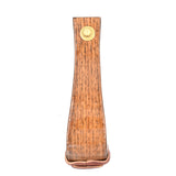 Nettles 2" Flat Bottom Cherry Varnish Stirrups with Leveler