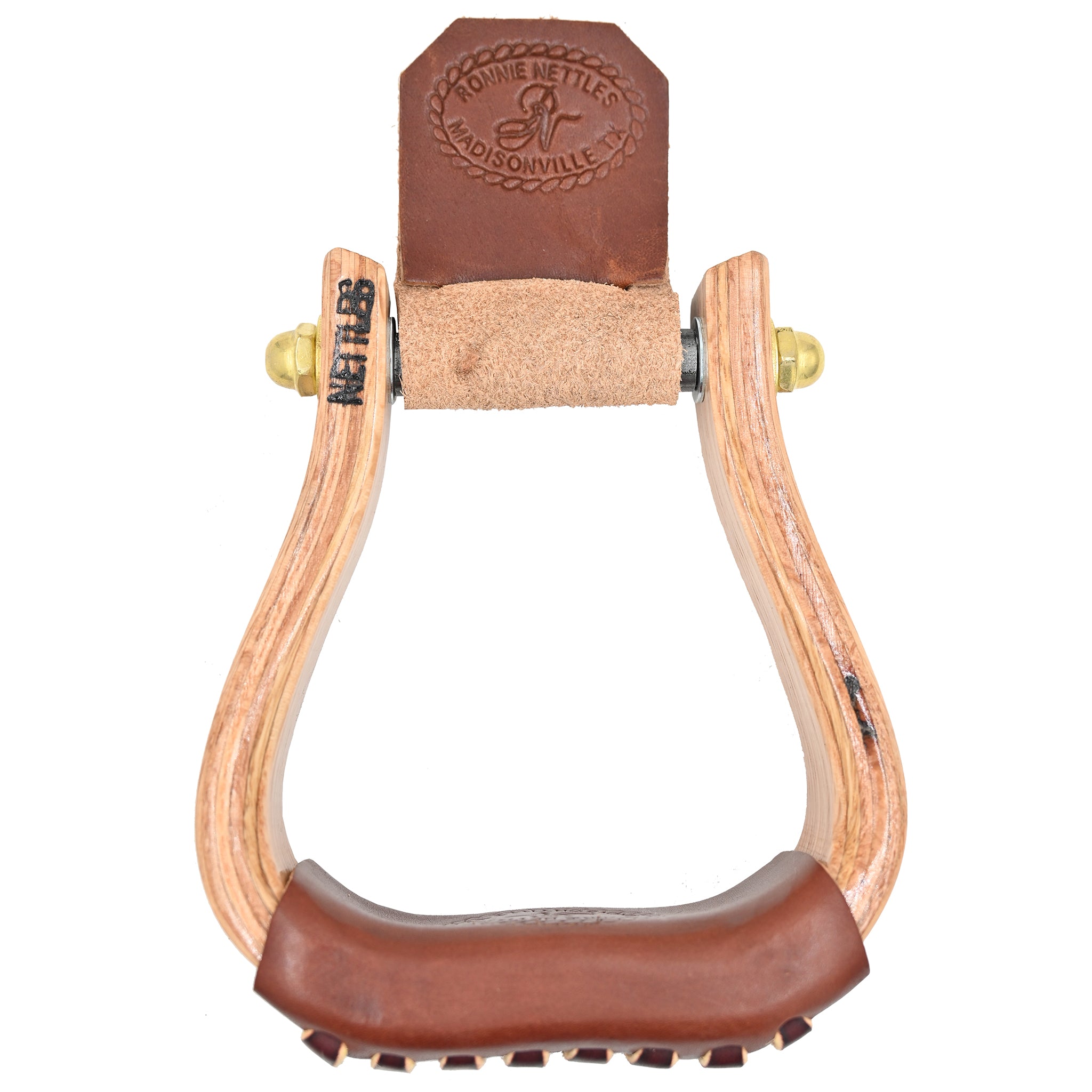 Nettles Stirrups Flat Bottom Varnish Stirrups