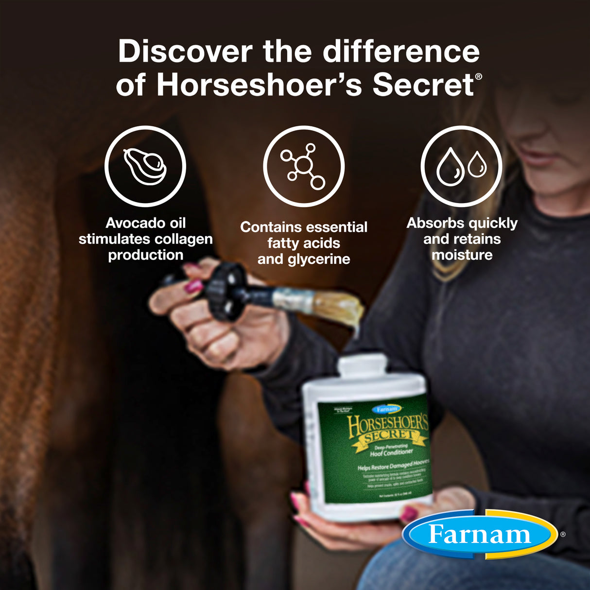 Farnam Horseshoer's Secret Deep-Penetrating Hoof Conditioner- 32oz.