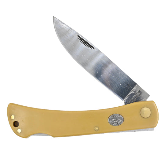 Moore Maker Trail Dust Locking Sodbuster Knife with Scabbard - 4-1/2