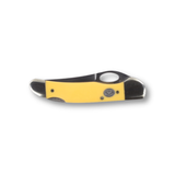 Moore Maker Single Blade Lockback Knife With Clip- Yellow