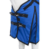 Tough 1 1200D 250g Turnout Blanket with Belly Wrap and Snuggit Neck- Blue