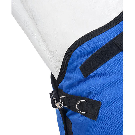 Tough 1 1200D 250g Turnout Blanket with Belly Wrap and Snuggit Neck- Blue