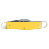 Moore Maker Yellow 3-Blade Delrin Pocket Knife