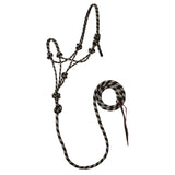 Weaver Leather 5/16" Rope Halter- Black/Beige