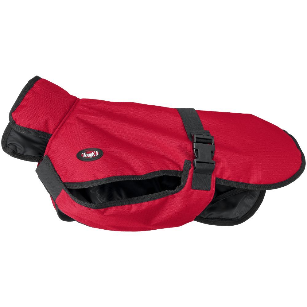 Tough 1 600D Deluxe Dog Jacket- Red
