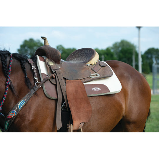 Weaver Leather 3/4" Contoured Steam Pressed Merino Wool Felt Saddle Pad- 28"X30"