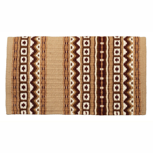 Weaver Leather New Zealand Wool Show Blanket- Sand/Cream/Chestnut